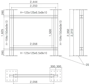 Fig. 3 Designed FRP Panel(unit:mm)