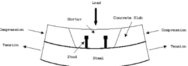 Fig. 1 콘크리트와  강재의  합성1.  서 론최근  콘크리트  구조물의  취성파괴를  방지하고  연성도 및 강도를 증가시키기 위하여 강합성 구조물이 다양한 분야에서 연구되고 있다