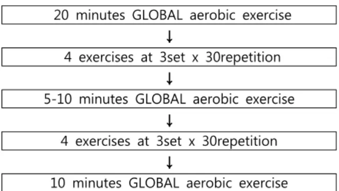 Fig 2. Overall design of medical exercise therapy program 
