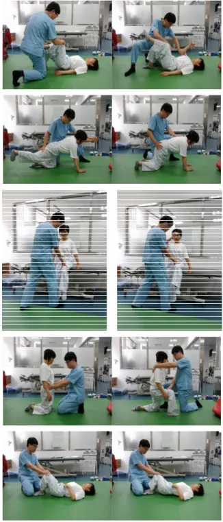 Fig  1.  Lumbar  stabilization  program  using  PNF  technique