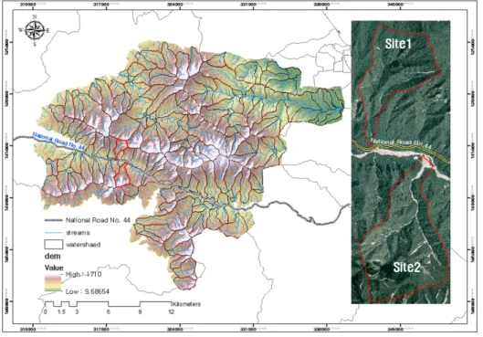 Fig. 1. Location of the selected study area