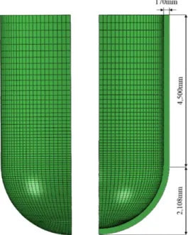 Fig. 1  Quarter  FE  model  of  RPV