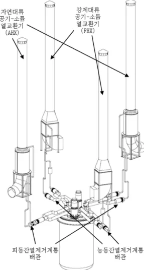 Fig. 1 Layout of pipes and components of residual    heat removal system