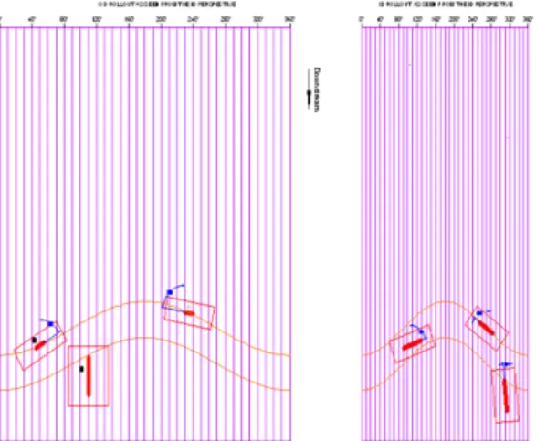Fig. 6 Open drawing of circumferential direction (Left: OD, Right: ID)