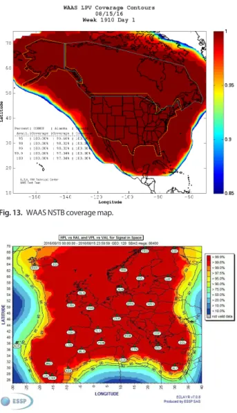 Fig. 13.  WAAS NSTB coverage map.