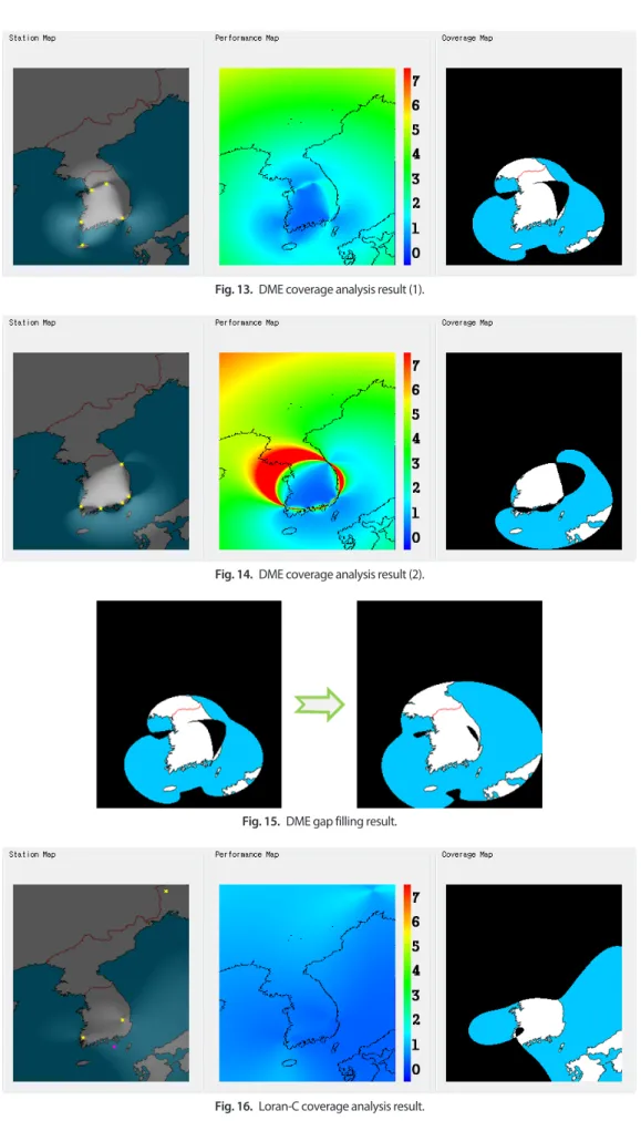 Fig. 13.  DME coverage analysis result (1).