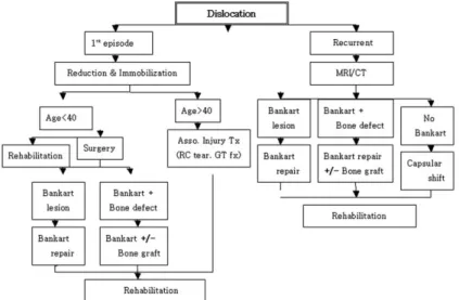 Fig. 1. Algorithm for treatment of shoulder dislocation
