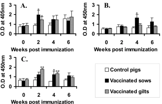 Fig. 4.  P. multocida  toxin-specific serum neutralizing antibody titers at 6 week post immunization