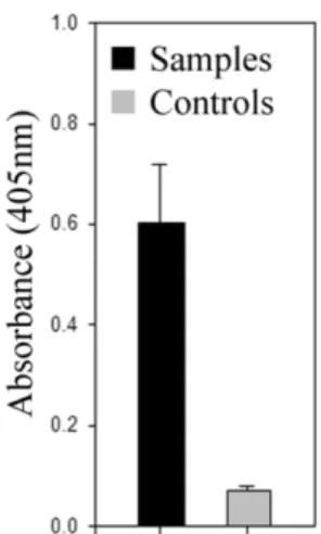 Fig. 4.  The results of the ELISA study for a comparison of the fish immunogloblulin titers