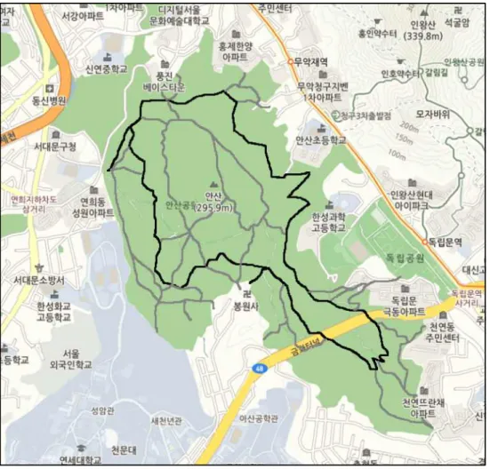 Fig. 1. Investigated area.