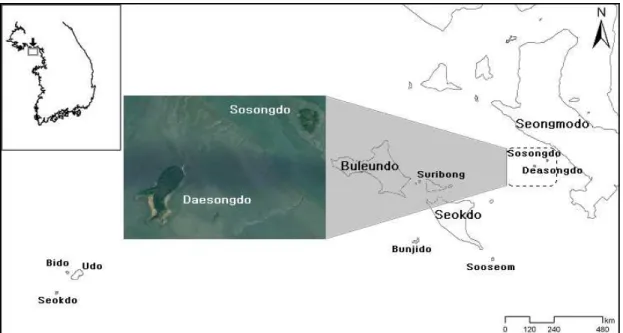 Fig. 1. The map showing the study area.