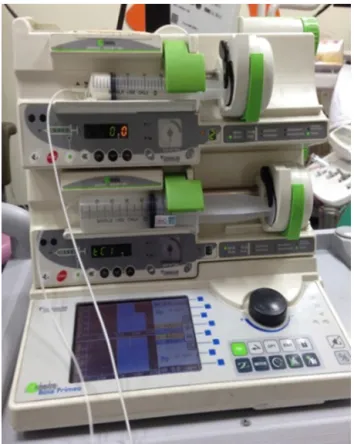 Fig. 1. The treatment is initiated after the administration of oxygen using