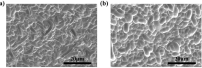 Fig. 2는 mc-Si 웨이퍼의 saw damage를 제거 한 후의 표면을  SEM 분석을 통해 나타내었다. Fig. 2(a)는 CH 3 COOH 와 HF,  HNO 3 를 10:3:6의 비율로 혼합한 용액에 담지 하였으며, Fig