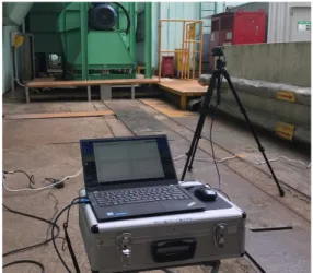 Fig. 15 Experimental setup for vibration extension of  field motor