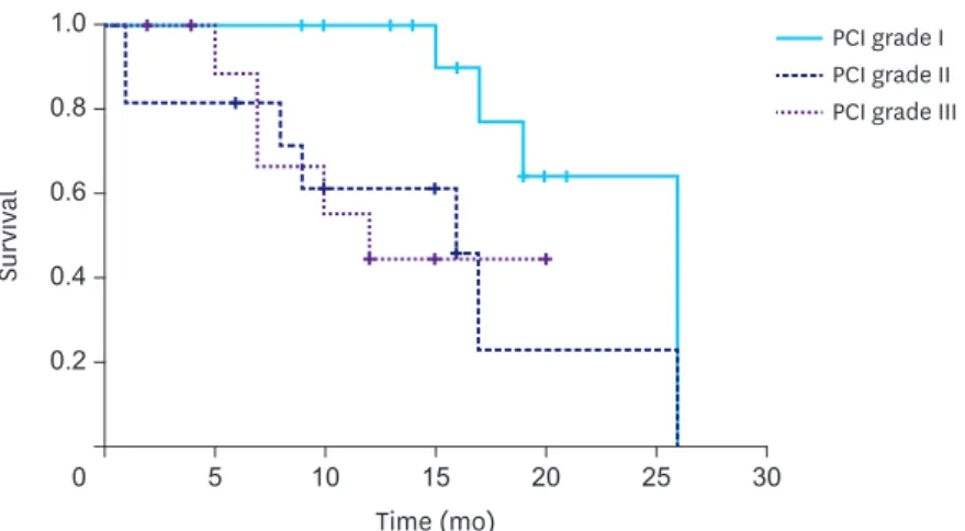 Table 4. Patients not diagnosed as having peritoneal metastasis using laparotomy (initially diagnosed as having synchronous peritoneal metastasis on CT)