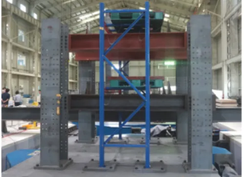 Fig. 14 Sliding of pallets after EQ 300 % test