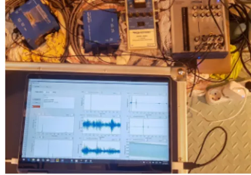 Fig. 2  Real  time  FFT  analysis  using  EVAMOS  AEM  S/W