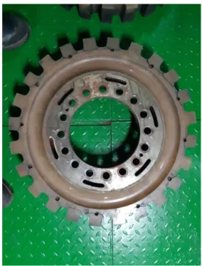 Fig. 15 Vibratory torque measurement (waterfall) at  intermediate shaft