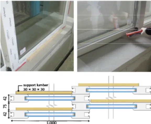 Fig. 1 Install test specimen without window frame