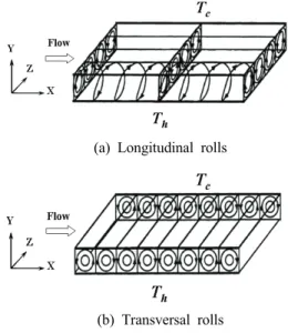 Fig. 1 Schematic representation of two primary  vortex flow pattern