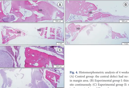 Table 3. Tissue response in 8 weeks control and experimental groups  (n=5) Inflammation No