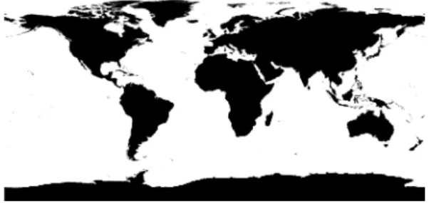 그림 1. 비트맵 기반 지리정보 데이터 Fig. 1. Bitmap-based  geographical  data
