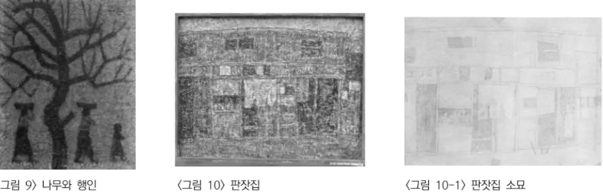 그림    으로  소개하고  있다 개인전에는  두  점의 