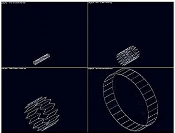 Fig.  8.  Deployment  mechanism  of  astromesh  antenna [13] .