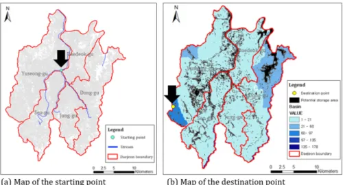 Fig.  3.  The  result  of  selecting  the  starting  point  and  destination  point