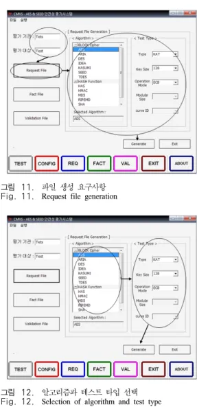 그림 11. 파일 생성 요구사항 Fig. 11. Request  file  generation