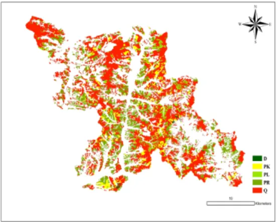 Fig.  3.  Present  forest  cover  map.