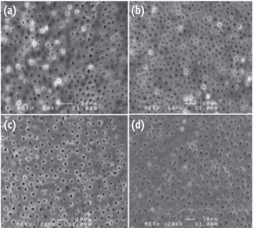 Figure 3. Representative photomicrographs for erosion  evaluation. No erosion is present in (a) G2; (b) G3; (c)  G5