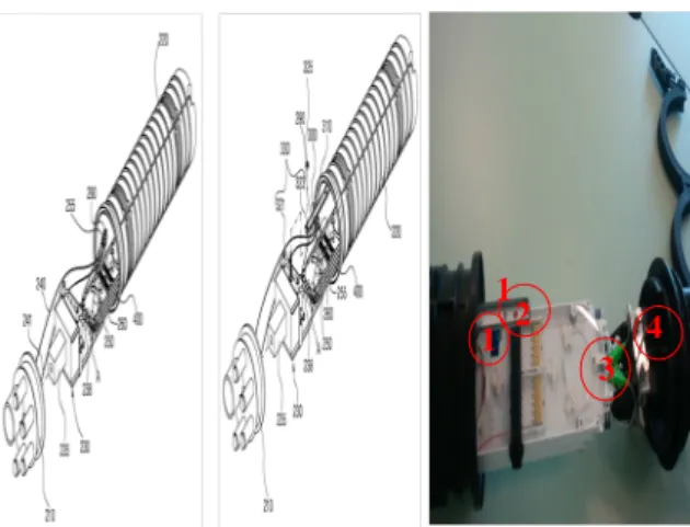 Fig.  4.The  component  mark  a  plane  figure  of  Dome Optical fiber closure Slide 