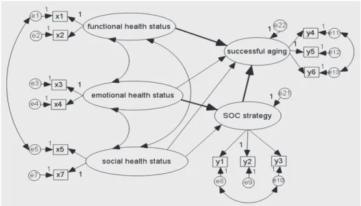 Figure 3. The final model on successful aging in the elderly.