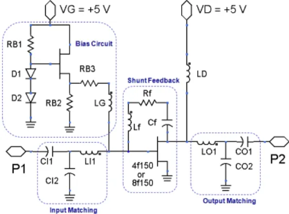 Fig. 5.  Circuit  diagram  of  the  single  stage  amplifier.