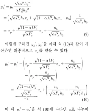 그림 4  및 5 에서  가 커질수록 PR 의 BER  성능은 표  1.  모의실험 파라미터