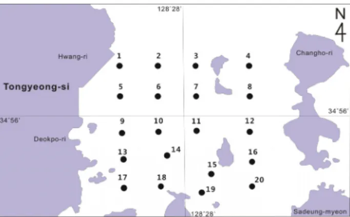 Fig. 1. Location of the study area and sampling stations. 
