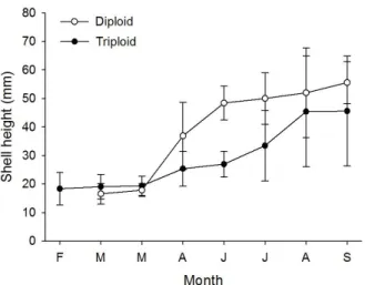 Fig. 3 verifies the heterogeneity of the triploid growth. 