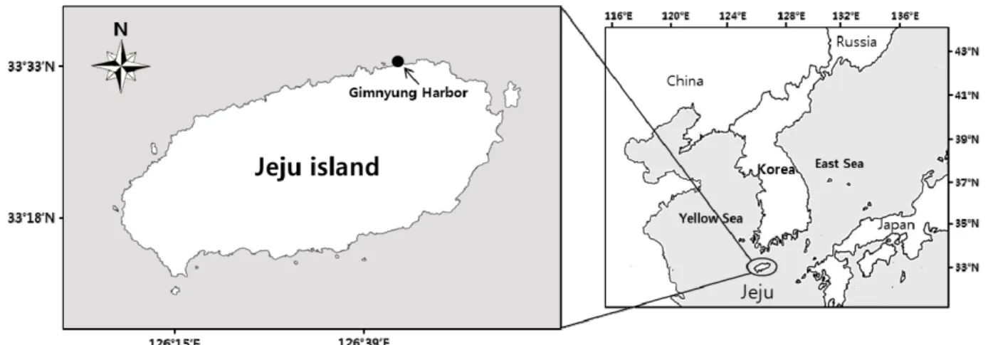 Fig. 1. Map showing the sampling site.