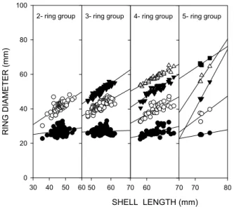 Table 1. Average shell ring radii of the hard clam (Meretrix petechialis) from the Daejuk-ri Shell Middens