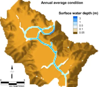 Fig. 8. Boundary condition and groundwater pumping well for