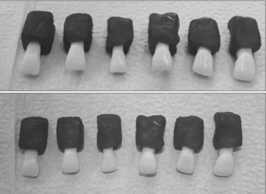 Fig. 1. Glossguide: From the left side to  the right side, the roughness decrease  and the gloss increase