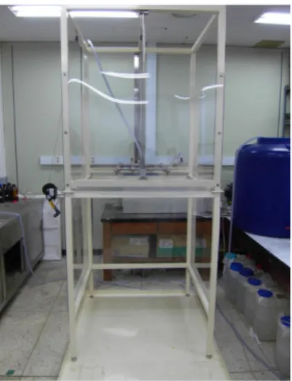 Fig. 2. Rain gear frame. Nozzle size (mm): 1.5; nozzle number (EA): 9; nozzle type: spray.
