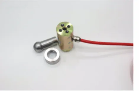 Fig. 3. Determination of the gauge factor for a load cell using the compression test.