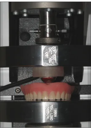 Fig. 4. Flexural load test using ball attachment.