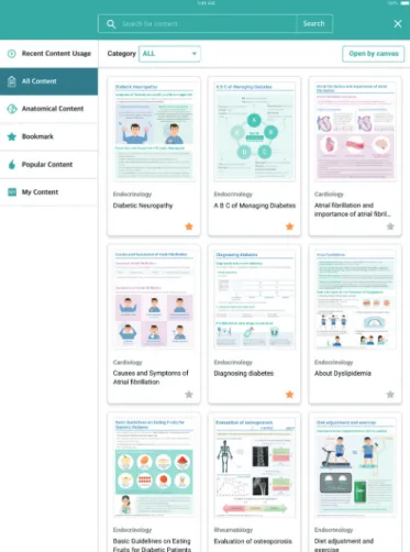 Fig. 1. Application image. There are various digital educational materials in the platform