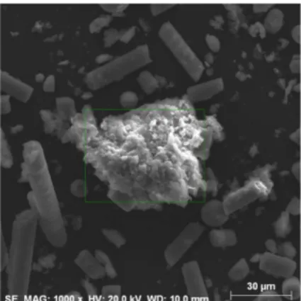 Fig. 8. EDS mapping for Cu of CPU chip residue: leached in Iodide/Iodine solution.