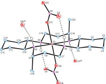 Table 2. Selected bond distances (Å) and angles (°) for [Zn(L)(H 2 O) 2 ]