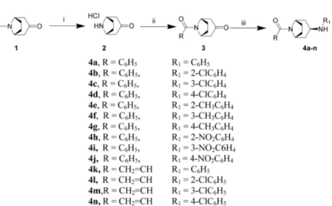 Table 1. Anti bacterial activity of the compounds 4a-n Compound Antibacterial activity
