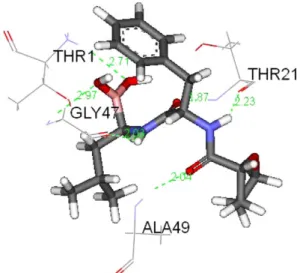 Fig. 7. H-bonds of analog 8.
